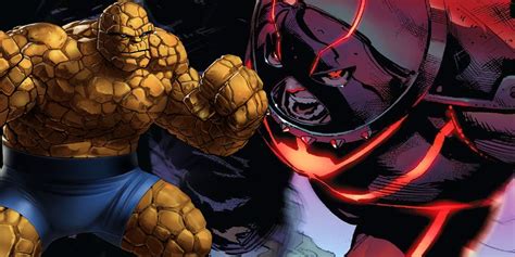 Juggernaut Vs Fantastic Fours Thing Whos Stronger