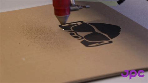 Laser Engraving On Cardboard Youtube
