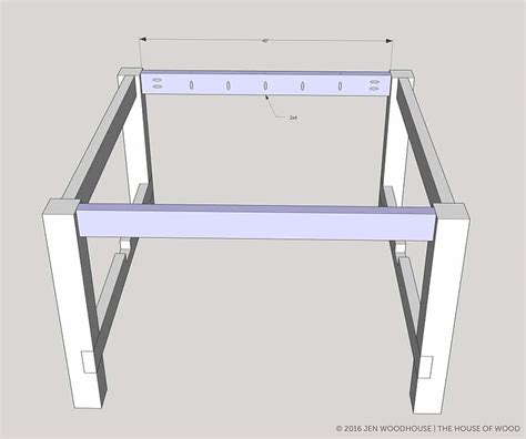 Keep the top edges flush, use the 2 3/4″ screws. How To Build A DIY Square Farmhouse Table Plans