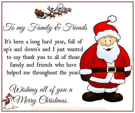 Daveswordsofwisdom.com Merry Christmas to my Family & Friends.