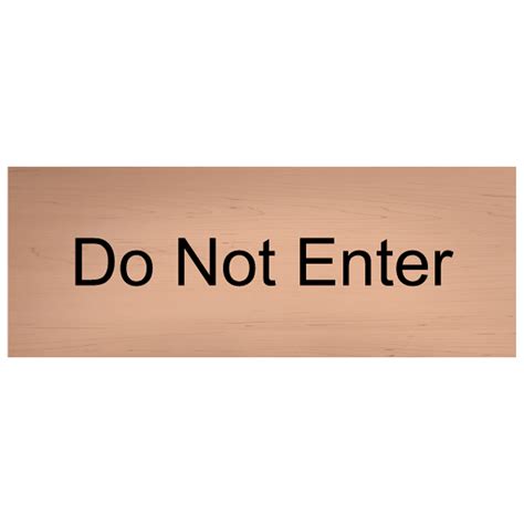 Do Not Enter Engraved Sign Egre Blkoncshw Enter Exit