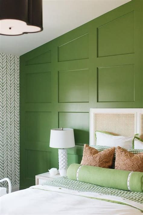 Green Board And Batten Wall In Boys Room Bedroom Door Design Green