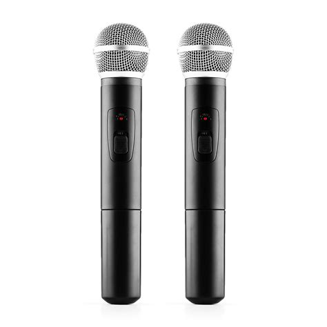 VHF-400 Duo1 2-Channel VHF Wireless Microphone Set 1 x Receiver + 2 x