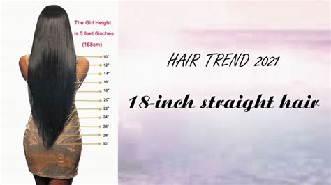 18 Inch Straight Hair Trendy Hair Length For 2022