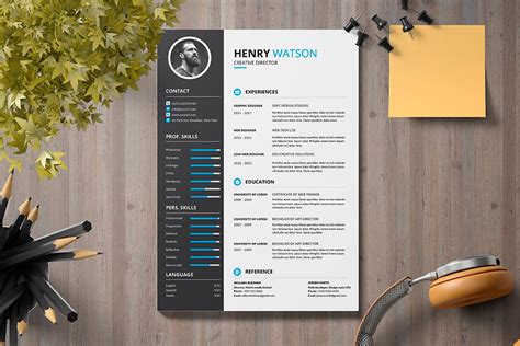 30 Illustrator Ai Resume Templates Creative Cv Designs 2021