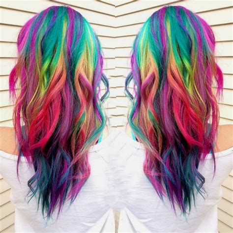 16 Rainbow Hair Color Ideas Youll Go Crazy Over