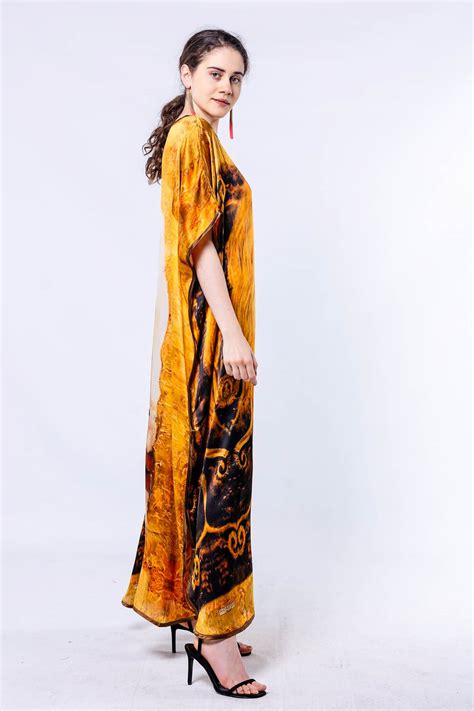 İpek Elbise Gustav Klimt Freyas Tears Oytu İpek