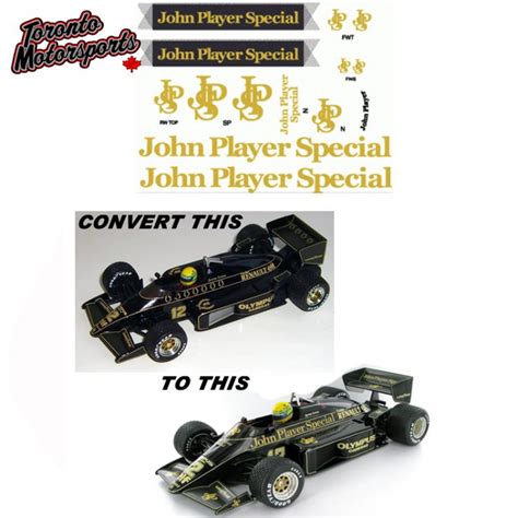 1985 Lotus 97t John Players Special Jps Tobacco Livery Decal Kit
