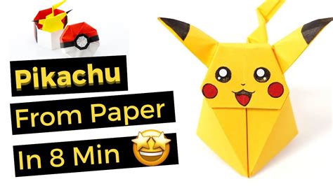How To Make Origami Pikachu Easy Origami How To Make Pokémon