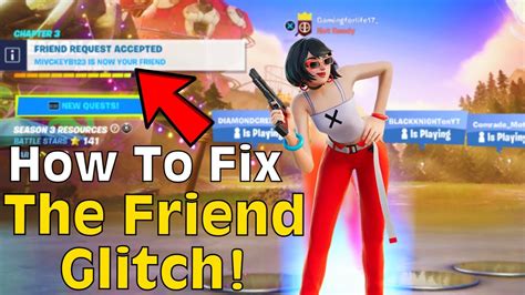 Fortnite How To Fix The Friend Request Glitch Youtube