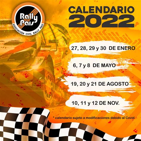 MÁster 2022 La Toma Cronograma Horarios Y Mapa Rally Pais