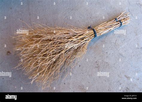 Handmade Village Broom Hand Broom Grass Broom Stock Photo Alamy