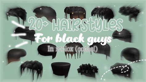 20 Roblox Hairstyles For Black Guys Linkscodes Eternxity Youtube