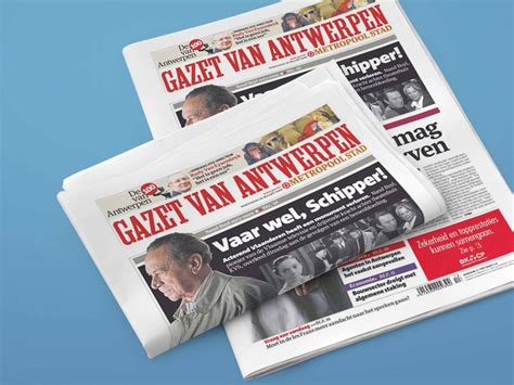 Gazet Van Antwerpen Wenceslau News Design