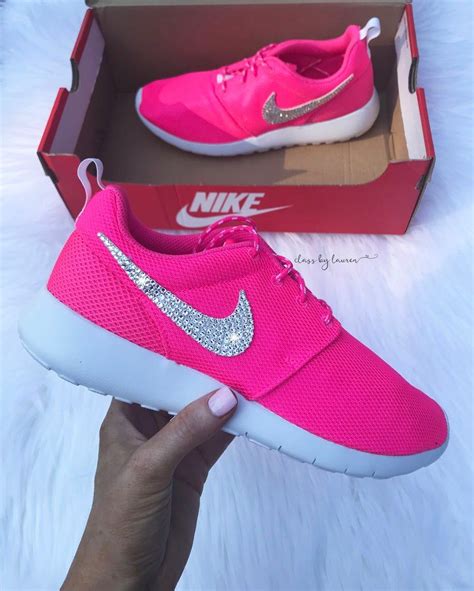 Swarovski Hot Pink Nike Roshe Etsy Pink Nikes Nike Nike Roshe