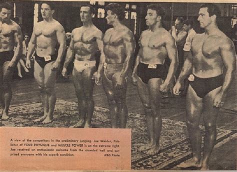 Joe Weider Why I Entered The Mr Universe Contest Your Physique February 16 7 1952 7
