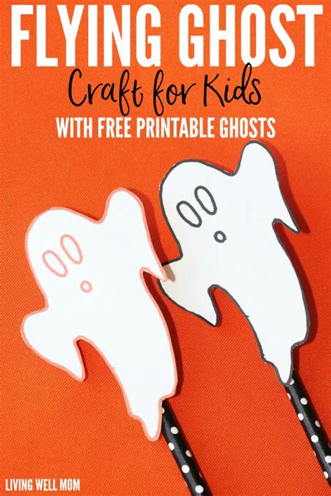 Flying Ghosts Easy Halloween Craft For Kids