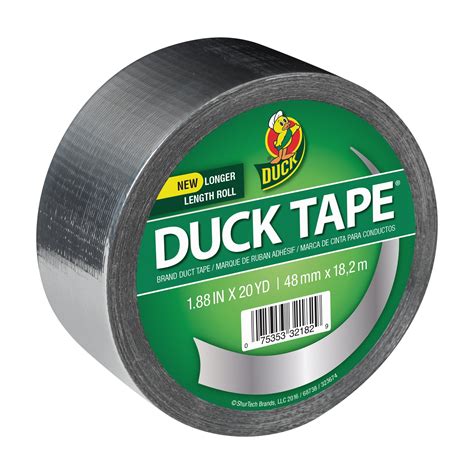 Duck Brand Color Duct Tape 188 Inches X 20 Yards Chrome