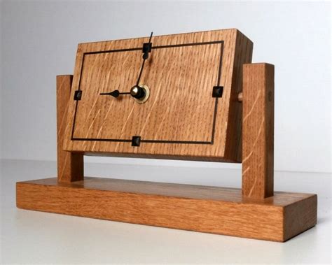 One Of My Wooden Mantel Clocks An Oak Clock Which Is Free Standing For