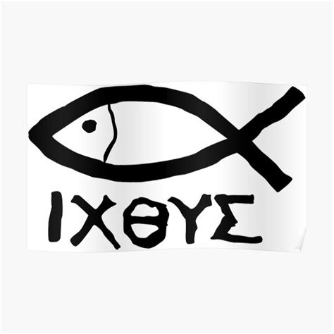 Ichthys Ixoye Christian Fish Sticker Poster For Sale By Nikolaj1301