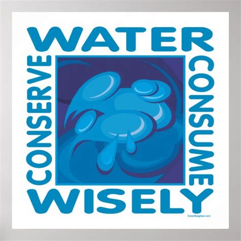 Conserve Water Use Wisely Poster
