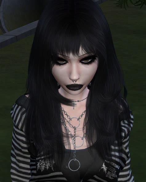 Tags Alt Grunge Goth Emo Sims 4 Sims 4 Grunge Goth Emo Hair Matching