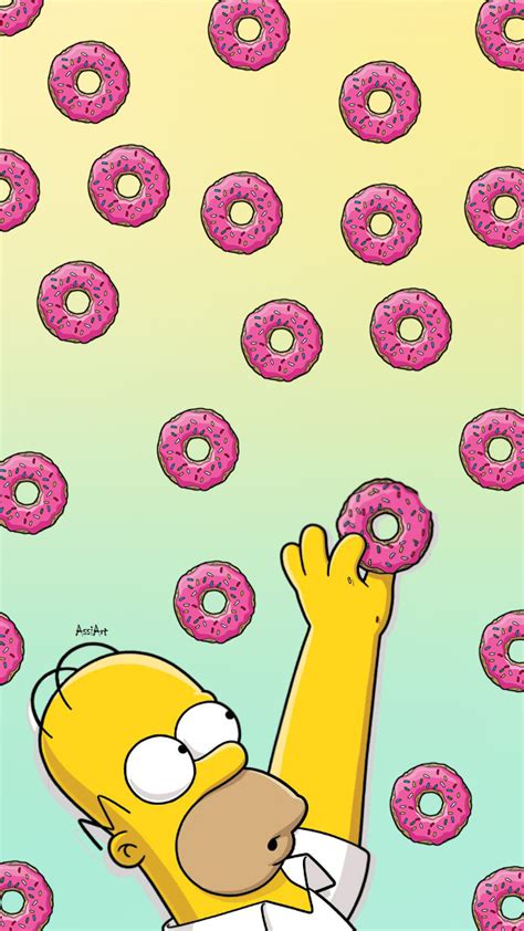 The Simpson Homer Simpson And Donuts Simpson Wallpaper Iphone
