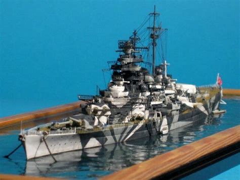German Battleship Tirpitz Was A Bismarck Class Battleships Built For