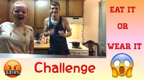 Eat It Or Wear It Challenge😳 Youtube