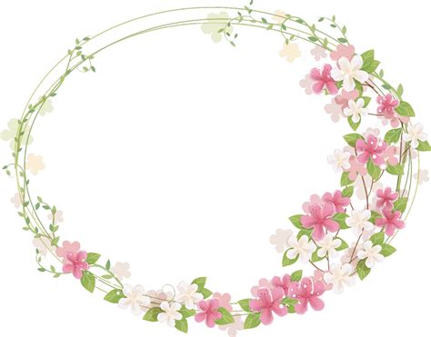 Floral Frame Png Image With Transparent Background Free Png Images