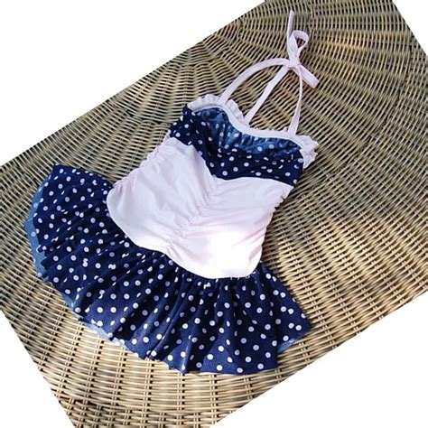 The Little Princess Children Swimsuit Girls Skirt Bathing Suit With