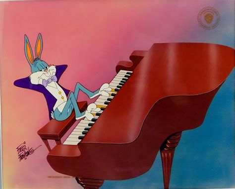 Bugs Bunny Rhapsody Friz Freleng Piano Player Cel Art Limited Edition