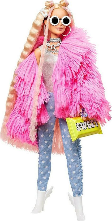 Παιχνιδολαμπάδα Barbie Extra Fluffy Pink Jacket Grn28 για 3 Ετών