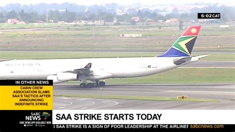 Saa Strike Airline Strike Starts Today Youtube