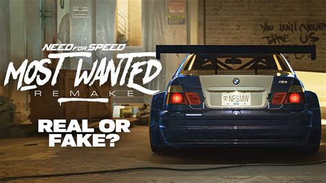 Is A Need For Speed Most Wanted Remake Actually Coming YouTube
