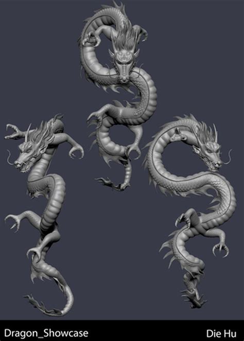 Chinese Dragon Download Free 3d Model By Dee Hu Cad Crowd