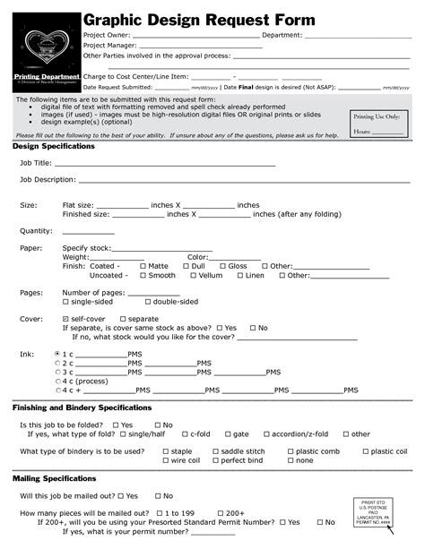 Although different campaigns may be in need of different. Graphic Design Request Form Template | Design brief ...