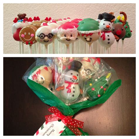 Christmas cake pop and cupcake box holds cookies candy party. vypassetti cake pops: December Cake Pops