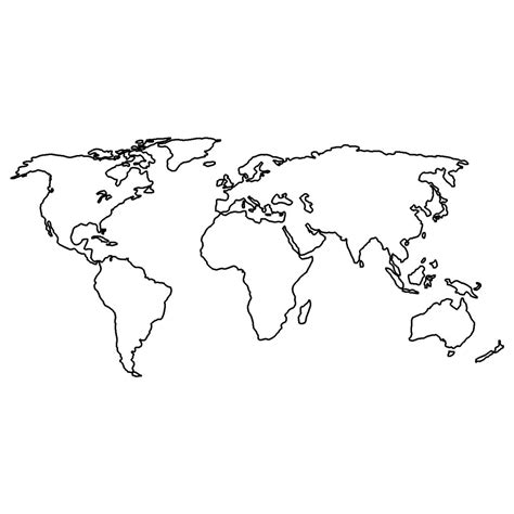 World Map For Drawing At Getdrawings Free Download