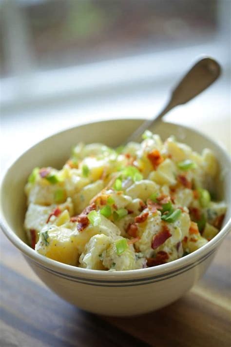 Traditional Potato Salad Recipe With Bacon Entertaining With Beth