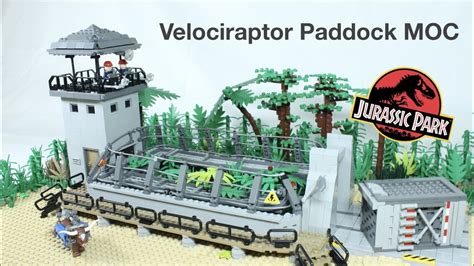 Lego Jurassic Park Velociraptor Paddock Moc Youtube