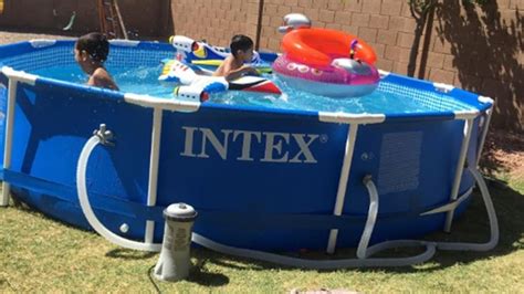 Intex 12x30 Metal Frame Pool Set Setup And Review 2019 Intex Metal
