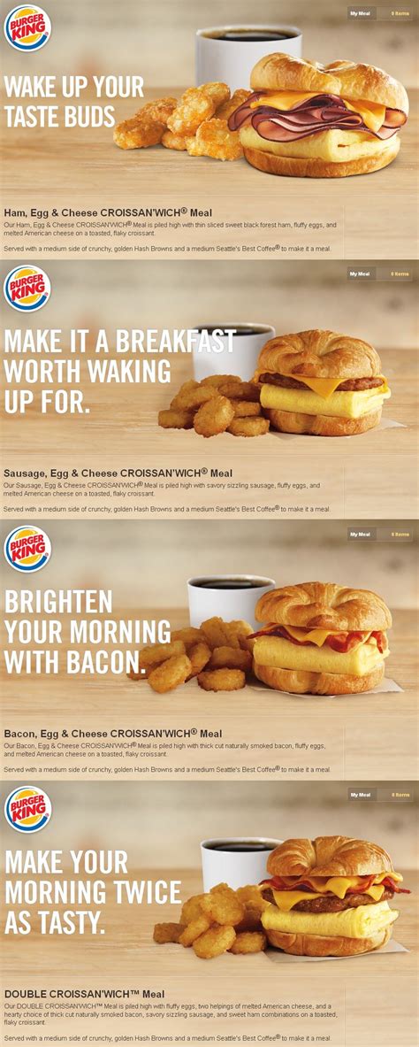 We have everything you are looking for! Burger King breakfast (With images) | Food, Fast food menu ...