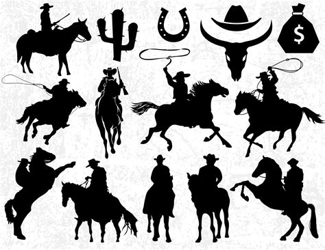Western Cowboy Silhouette