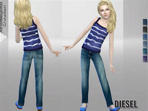 Pzcdiesel Original Jeans For Kids The Sims 4 Catalog