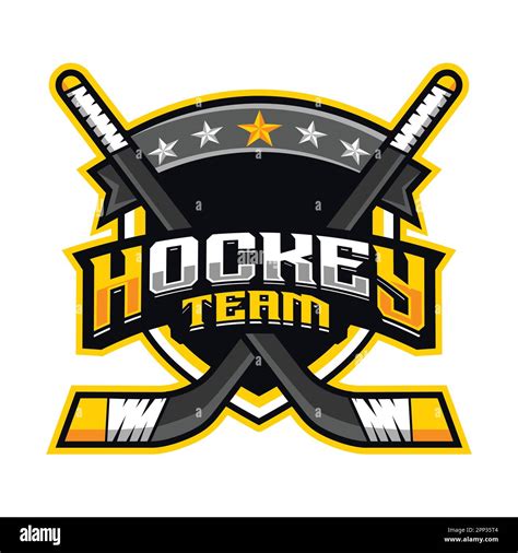 Hockey Team Mascot Logo Design Stock Vector Image And Art Alamy