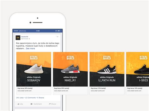 Carousel Advertisement On Facebook Facebook Ads Design Instagram