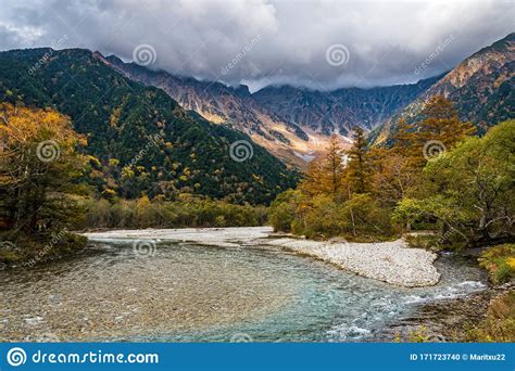 Autumn Colours In Kamikochi Valley Japan Stock Photo Image Of