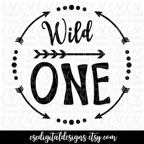 Wild One svg Wild One Arrow Printable First Birthday | Etsy