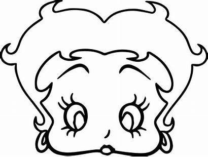 Betty Boop Wallpapers Coloring Pages Face Background